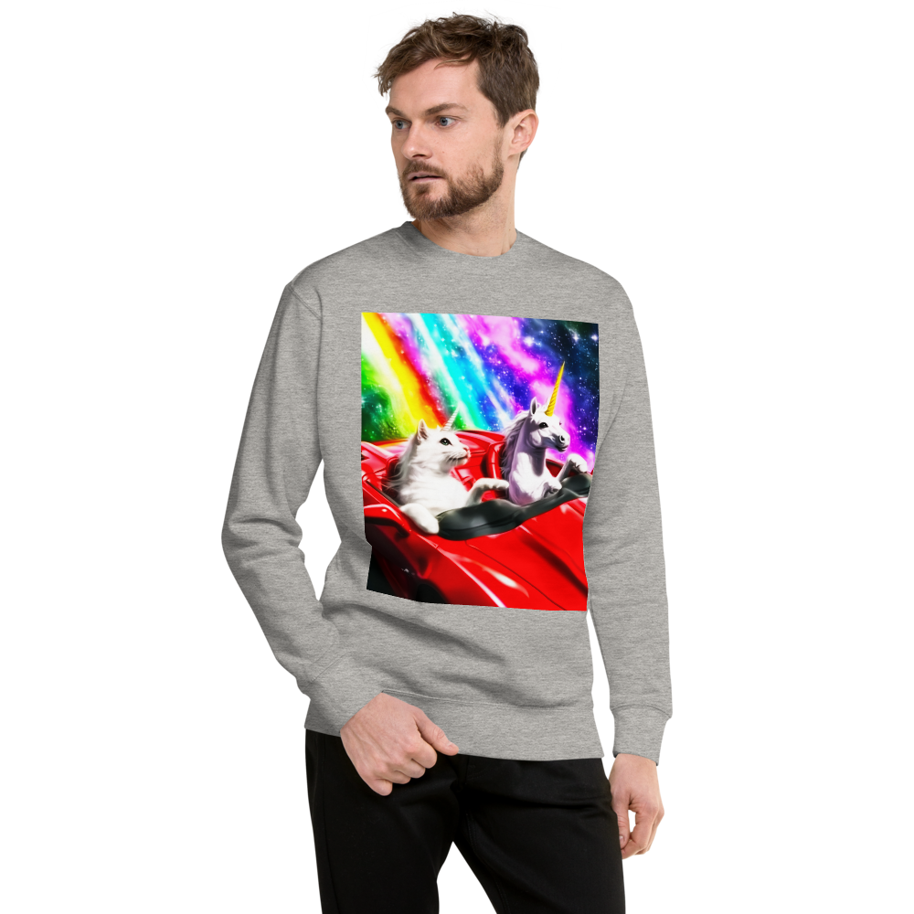 Song 2: kitty unicorn rainbow | sweatshirt