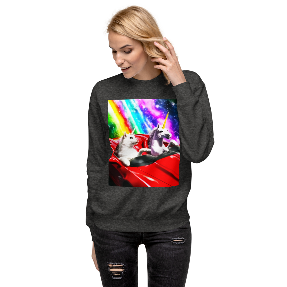 Song 2: kitty unicorn rainbow | sweatshirt
